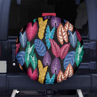 Hawaii Colorful Tropical Leaves Spare Tire Cover