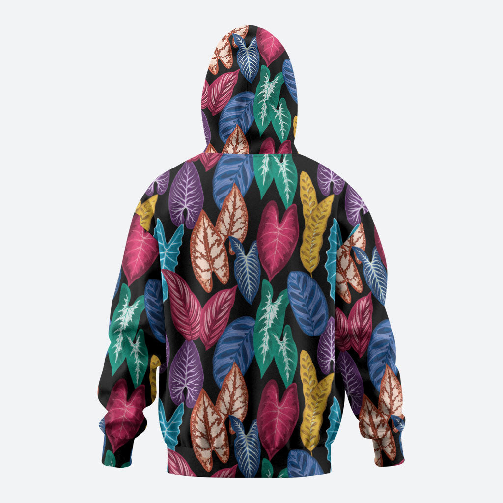 Hawaii Colorful Tropical Leaves Zip Hoodie LT01 - Polynesian Pride