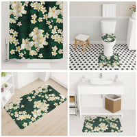 Hawaii Hibiscus Plumeria Green Bathroom Set Polynesian Pattern LT01 - Polynesian Pride