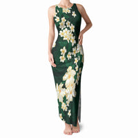 Hawaii Hibiscus Plumeria Green Tank Maxi Dress Polynesian Pattern LT01 Women Green - Polynesian Pride