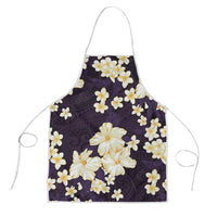 Hawaii Hibiscus Plumeria Purple Apron Polynesian Pattern LT01 Purple - Polynesian Pride