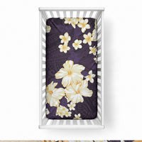 Hawaii Hibiscus Plumeria Purple Baby Bed Cover Polynesian Pattern LT01 28 × 52 in Purple - Polynesian Pride