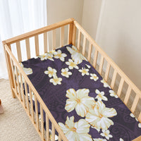 Hawaii Hibiscus Plumeria Purple Baby Bed Cover Polynesian Pattern LT01 - Polynesian Pride