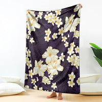 Hawaii Hibiscus Plumeria Purple Blanket Polynesian Pattern LT01 - Polynesian Pride