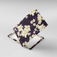 Hawaii Hibiscus Plumeria Purple Canvas Wall Art Polynesian Pattern