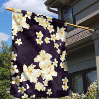 Hawaii Hibiscus Plumeria Purple Garden Flag Polynesian Pattern LT01 - Polynesian Pride