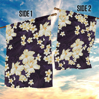 Hawaii Hibiscus Plumeria Purple Garden Flag Polynesian Pattern LT01 - Polynesian Pride