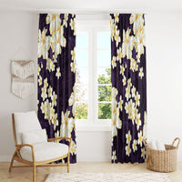 Hawaii Hibiscus Plumeria Purple Window Curtain Polynesian Pattern LT01 - Polynesian Pride
