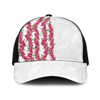 Hawaii Aalii Lei Baseball Net Cap Aalii Ku Makani LT01 One Size Black White - Polynesian Pride