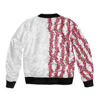 Hawaii Aalii Lei Bomber Jacket Aalii Ku Makani