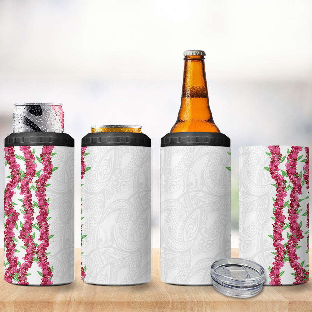 Hawaii Aalii Lei 4 in 1 Can Cooler Tumbler Aalii Ku Makani
