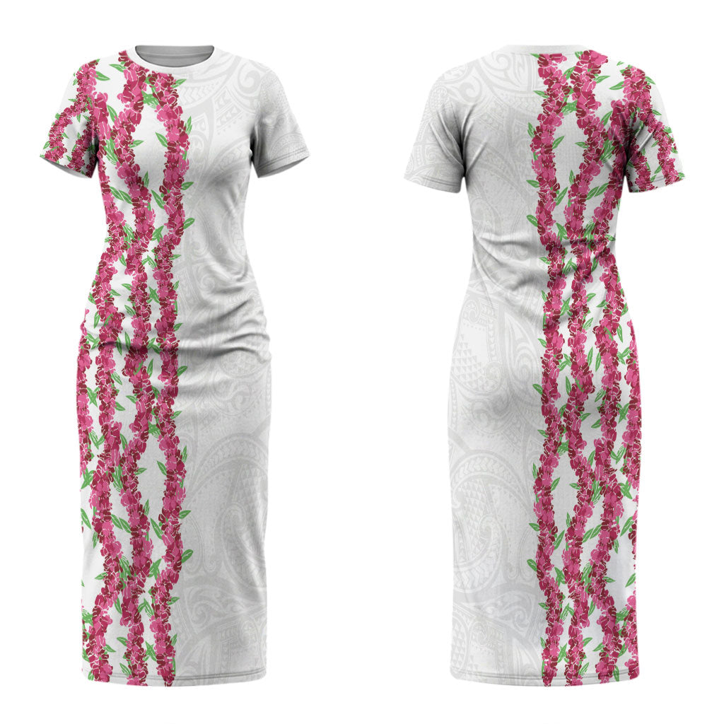 Hawaii Aalii Lei Couples Matching Short Sleeve Bodycon Dress and Hawaiian Shirt Aalii Ku Makani
