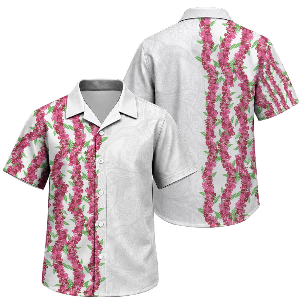 Hawaii Aalii Lei Family Matching Mermaid Dress and Hawaiian Shirt Aalii Ku Makani