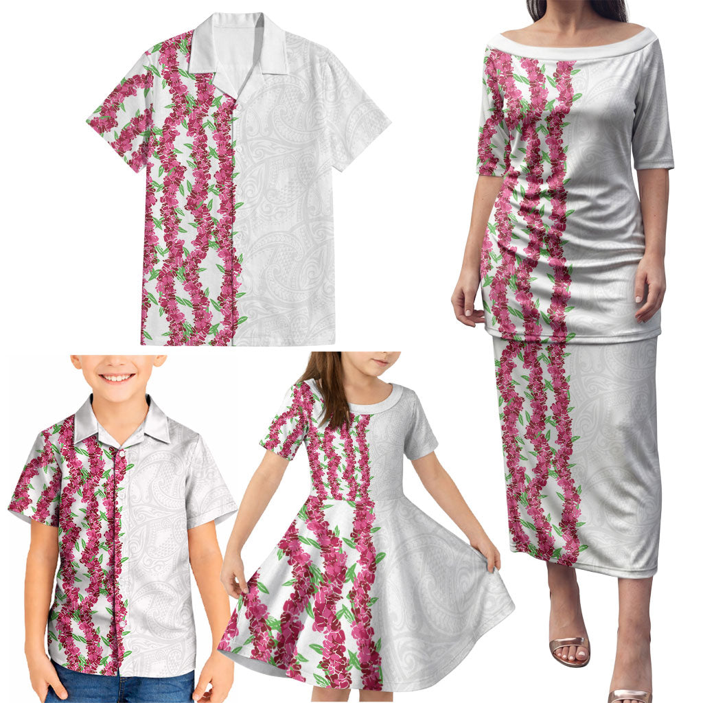 Hawaii Aalii Lei Family Matching Puletasi and Hawaiian Shirt Aalii Ku Makani LT01 - Polynesian Pride