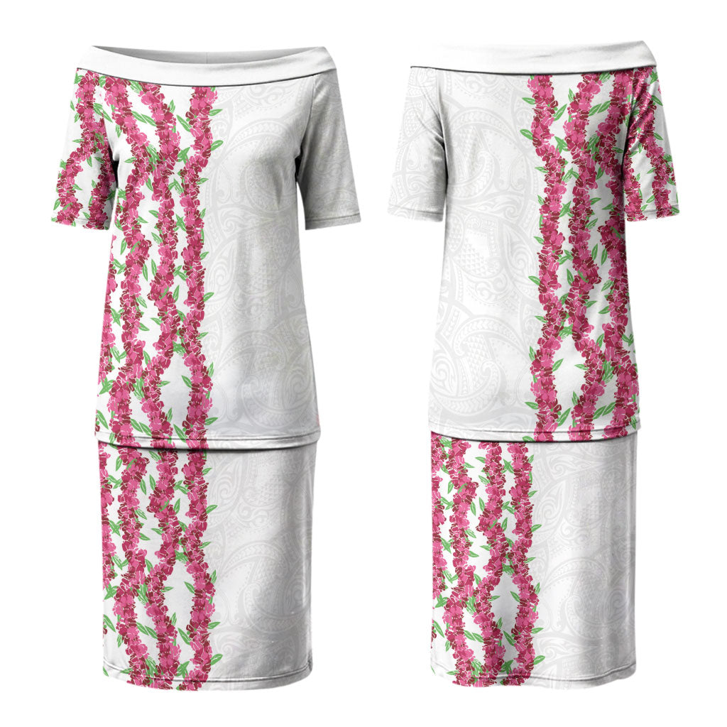 Hawaii Aalii Lei Family Matching Puletasi and Hawaiian Shirt Aalii Ku Makani