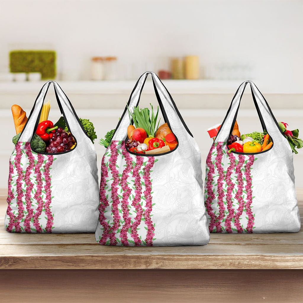Hawaii Aalii Lei Grocery Bag Aalii Ku Makani