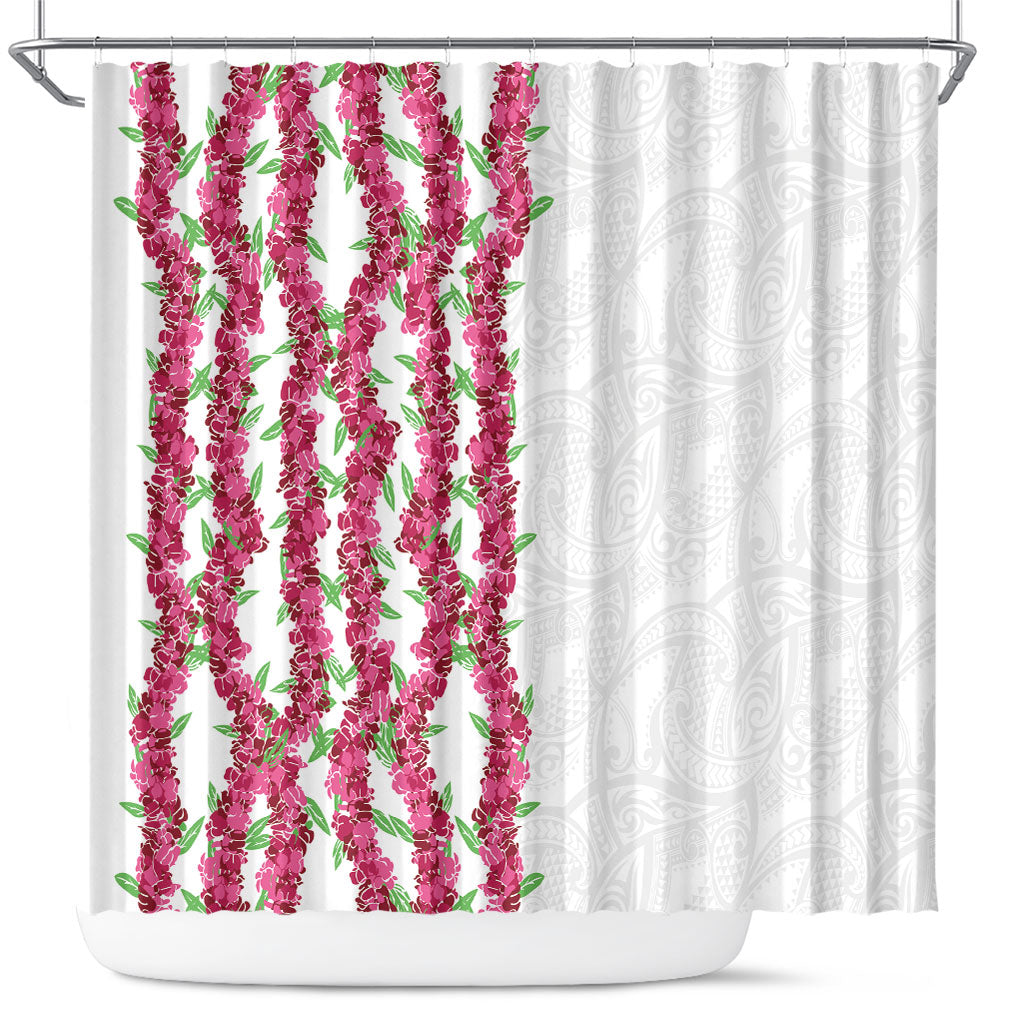 Hawaii Aalii Lei Shower Curtain Aalii Ku Makani