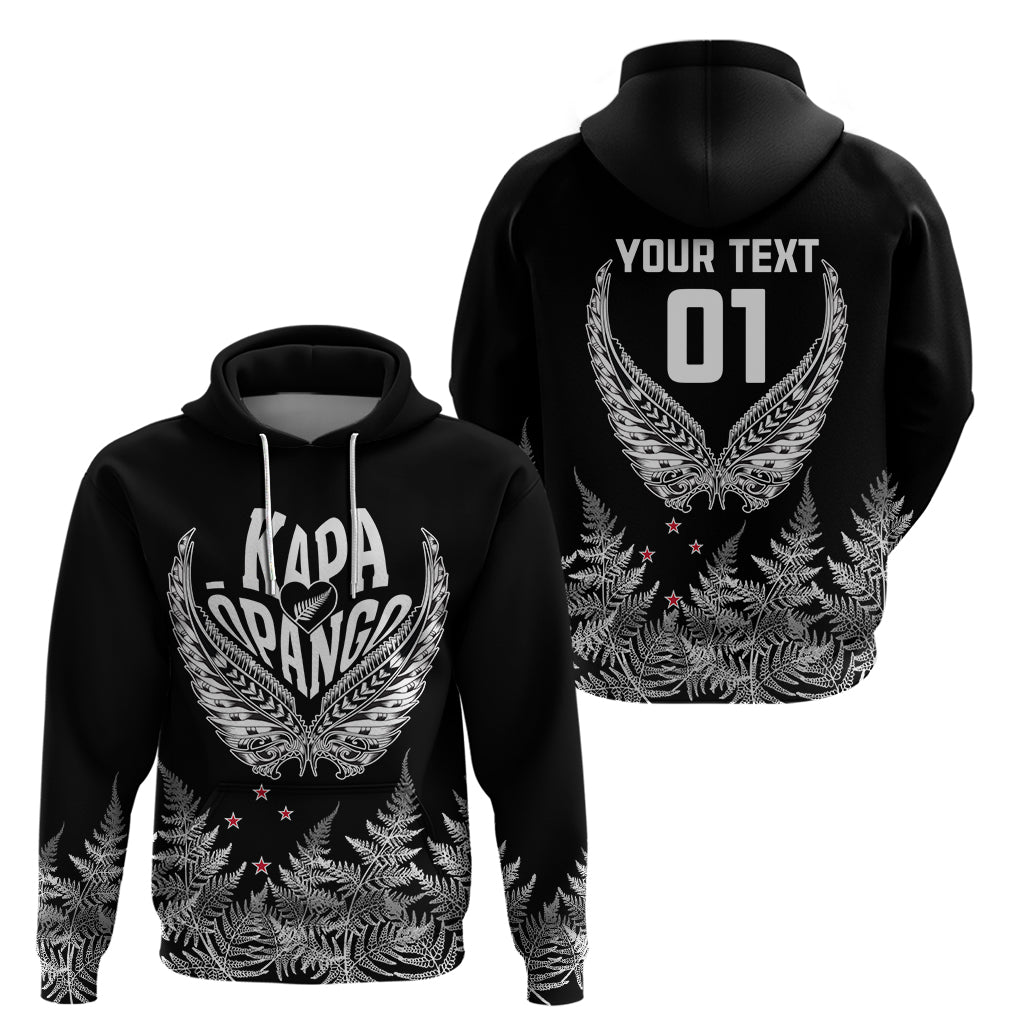 Custom New Zealand Rugby Hoodie NZ Opango Forever Silver Fern Heart LT01 - Polynesian Pride