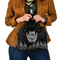 New Zealand Rugby Shoulder Handbag NZ Opango Forever Silver Fern Heart LT01 - Polynesian Pride