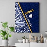 Nauru Independence Day Canvas Wall Art Repubrikin Naoero Gods Will First LT01 Blue - Polynesian Pride