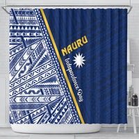 Nauru Independence Day Shower Curtain Repubrikin Naoero Gods Will First LT01 - Polynesian Pride