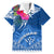 Kosrae Constitution Day Family Matching Short Sleeve Bodycon Dress and Hawaiian Shirt Kusaie Special Style LT01 Dad's Shirt - Short Sleeve Blue - Polynesian Pride