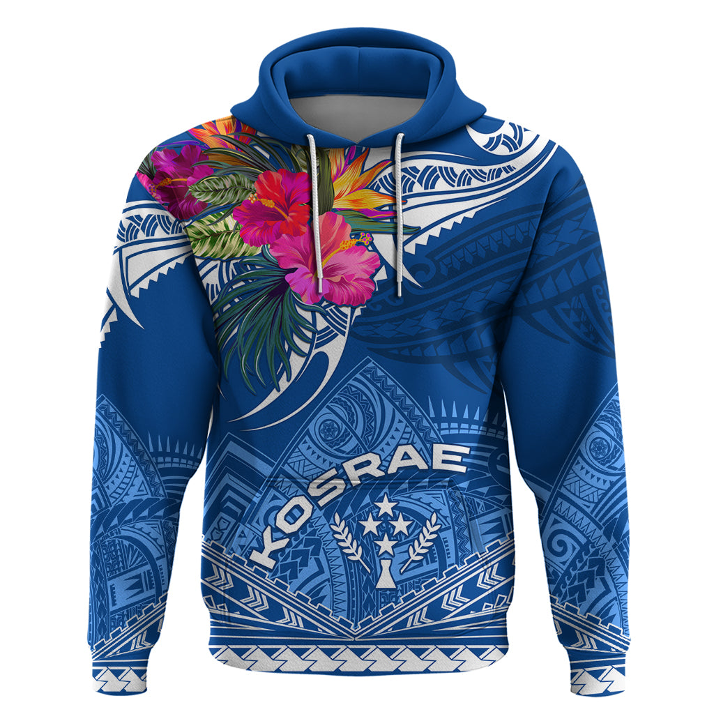 Kosrae Constitution Day Hoodie Kusaie Special Style LT01 Pullover Hoodie Blue - Polynesian Pride