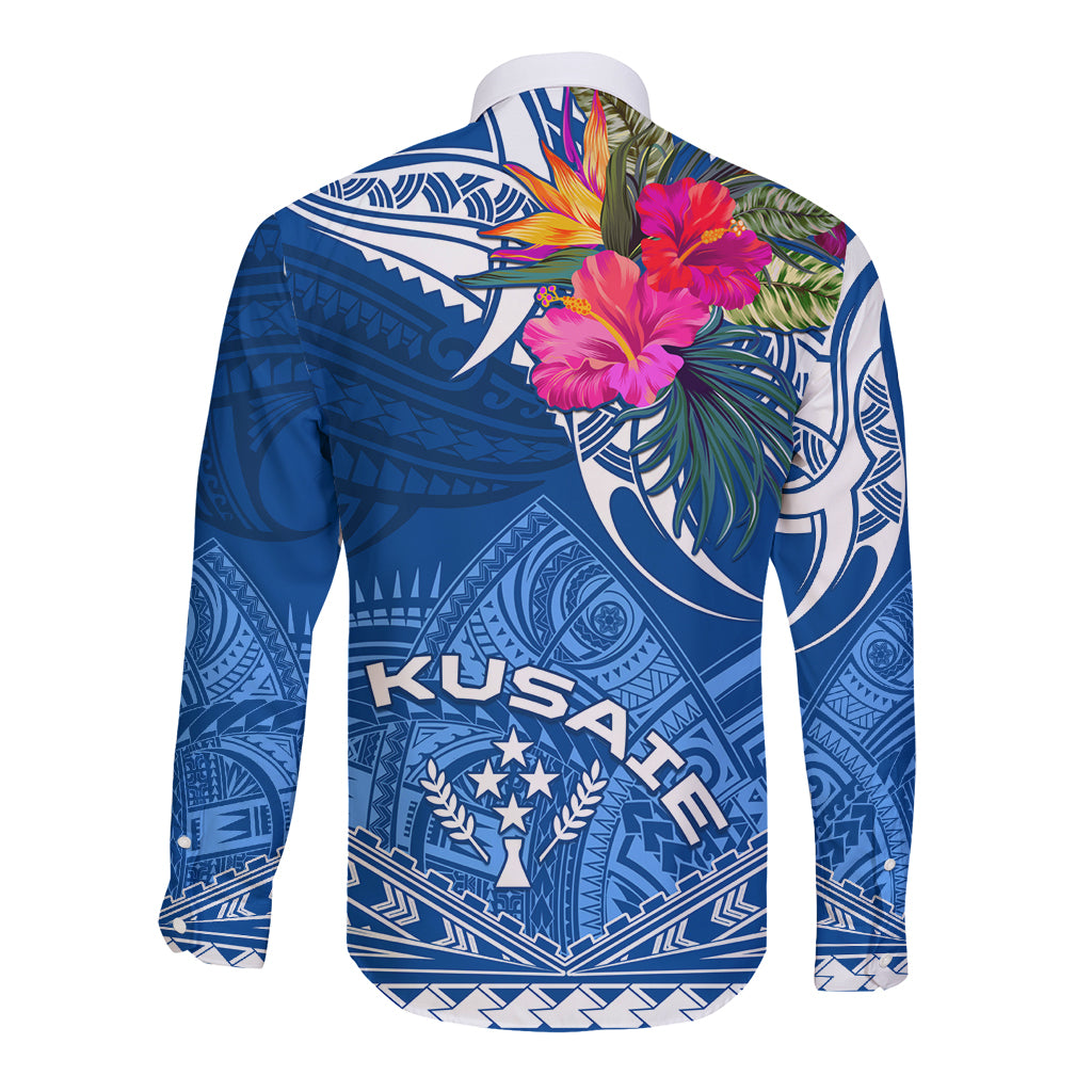 Kosrae Constitution Day Long Sleeve Button Shirt Kusaie Special Style LT01 - Polynesian Pride