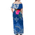 Kosrae Constitution Day Off Shoulder Maxi Dress Kusaie Special Style LT01 - Polynesian Pride