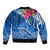 Kosrae Constitution Day Sleeve Zip Bomber Jacket Kusaie Special Style LT01 - Polynesian Pride