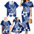 Hafa Adai Guam Family Matching Mermaid Dress and Hawaiian Shirt Polynesian Floral Blue Pattern LT01 - Polynesian Pride