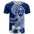 Hafa Adai Guam T Shirt Polynesian Floral Blue Pattern LT01 Blue - Polynesian Pride