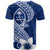 Hafa Adai Guam T Shirt Polynesian Floral Blue Pattern LT01 - Polynesian Pride