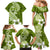 Hafa Adai Guam Family Matching Mermaid Dress and Hawaiian Shirt Polynesian Olive Green Blue Pattern LT01 - Polynesian Pride