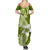 Hafa Adai Guam Summer Maxi Dress Polynesian Olive Green Blue Pattern LT01 - Polynesian Pride