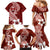 Hafa Adai Guam Family Matching Mermaid Dress and Hawaiian Shirt Polynesian Floral Red Pattern LT01 - Polynesian Pride