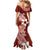 Hafa Adai Guam Family Matching Mermaid Dress and Hawaiian Shirt Polynesian Floral Red Pattern LT01 - Polynesian Pride