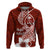 Hafa Adai Guam Hoodie Polynesian Floral Red Pattern LT01 Pullover Hoodie Red - Polynesian Pride