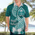 Hafa Adai Guam Hawaiian Shirt Polynesian Floral Teal Pattern LT01 - Polynesian Pride