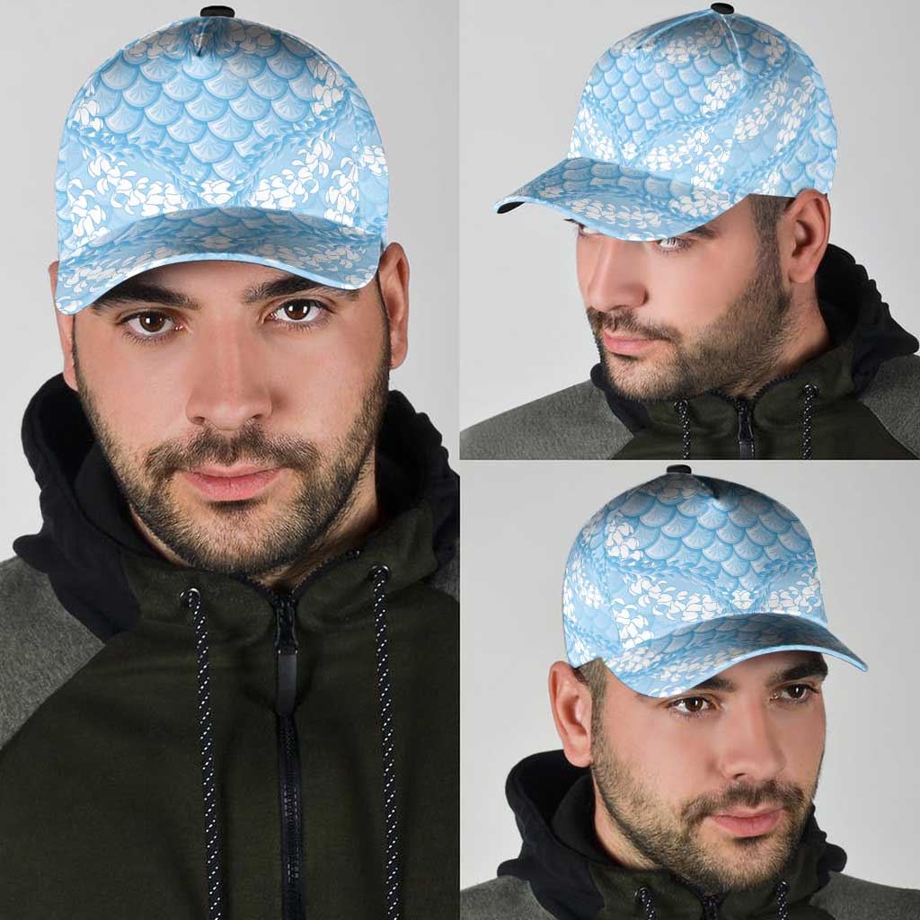 Baby Blue Mermaid Puakenikeni Maile Lei Classic Cap