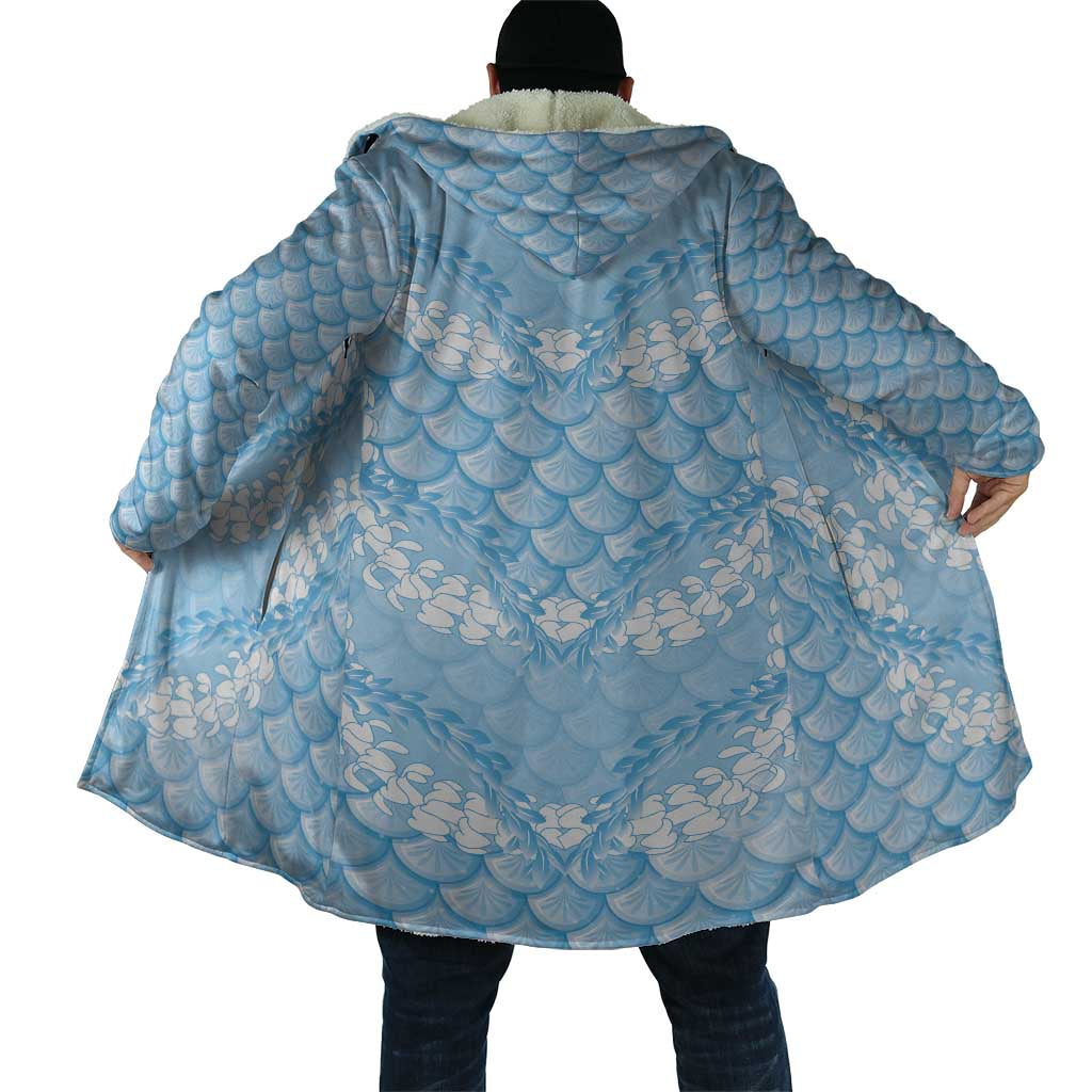 Baby Blue Mermaid Puakenikeni Maile Lei Cloak