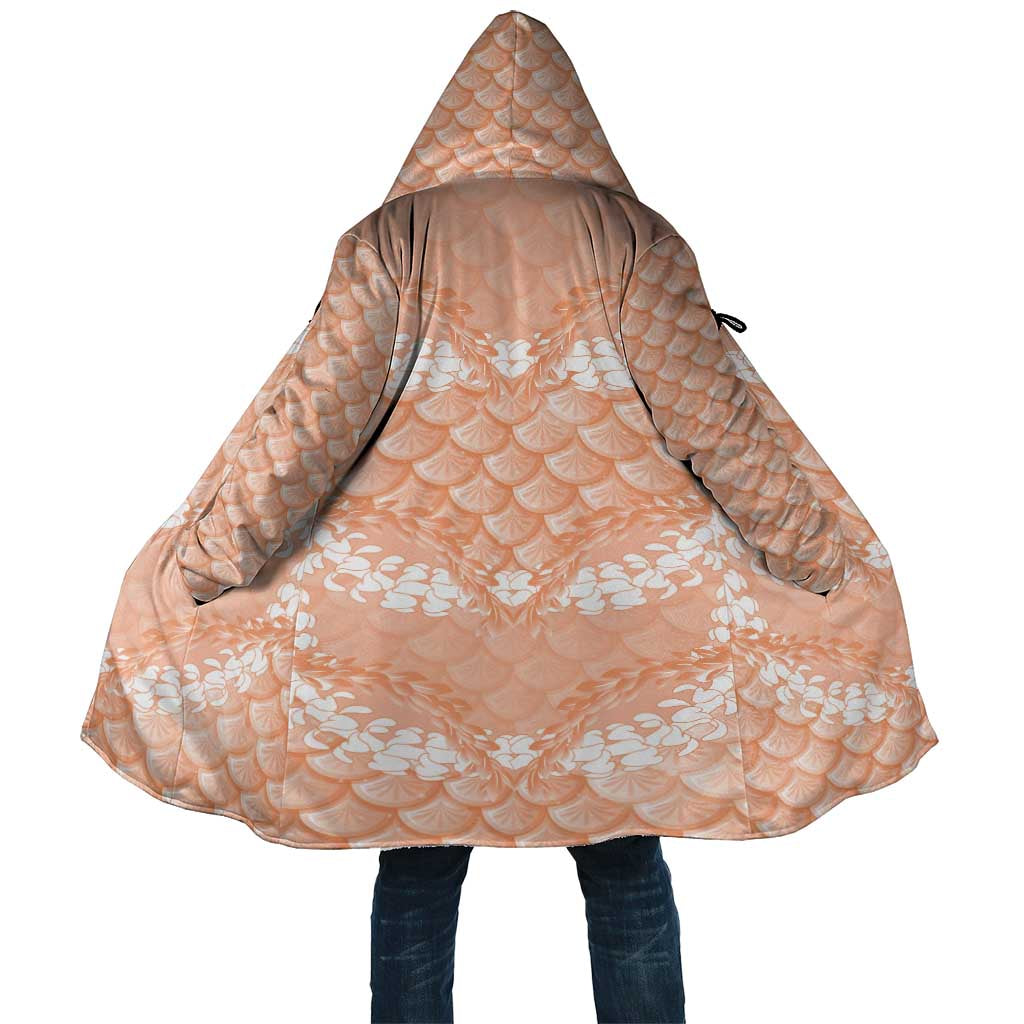 Apricot Mermaid Puakenikeni Maile Lei Cloak