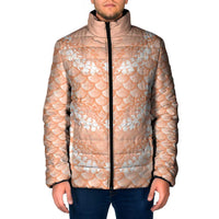 Apricot Mermaid Puakenikeni Maile Lei Padded Jacket