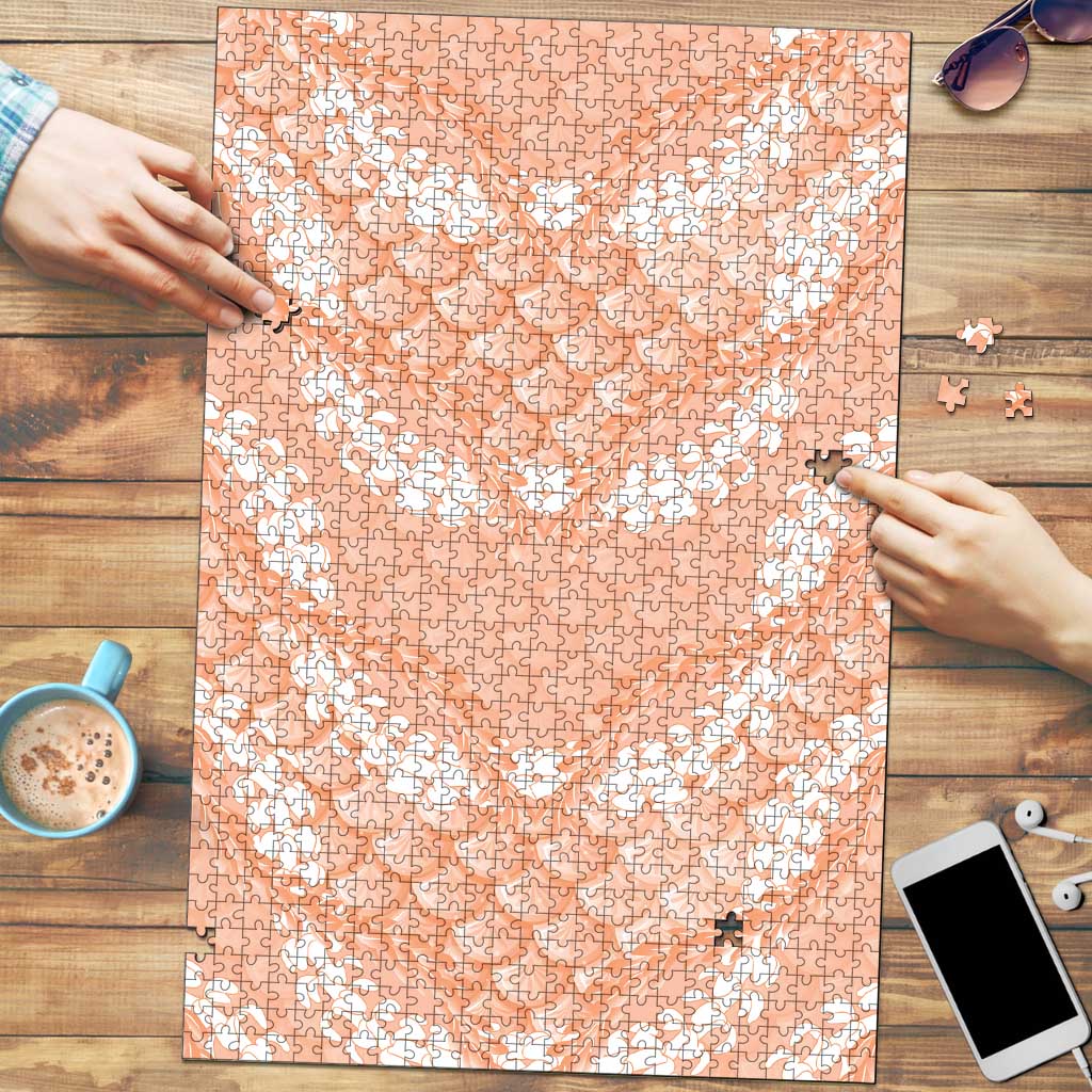 Apricot Mermaid Puakenikeni Maile Lei Puzzle LT01 Apricot - Polynesian Pride