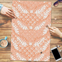 Apricot Mermaid Puakenikeni Maile Lei Puzzle LT01 Apricot - Polynesian Pride