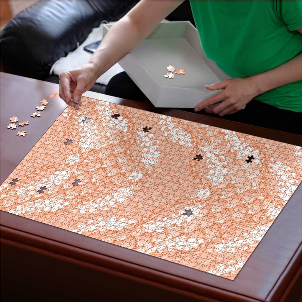 Apricot Mermaid Puakenikeni Maile Lei Puzzle LT01 - Polynesian Pride