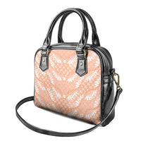 Apricot Mermaid Puakenikeni Maile Lei Shoulder Handbag