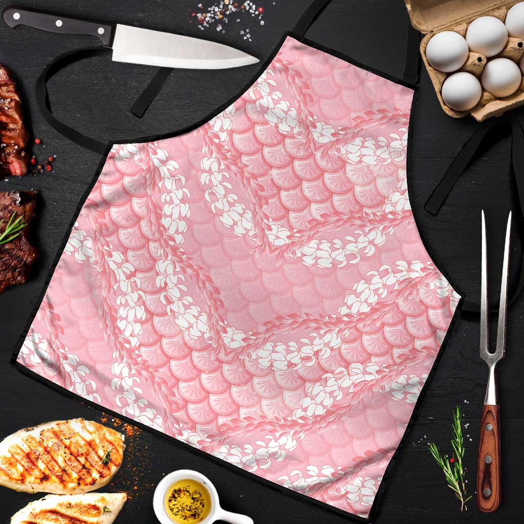 Soft Pink Mermaid Puakenikeni Maile Lei Apron LT01 Pink - Polynesian Pride