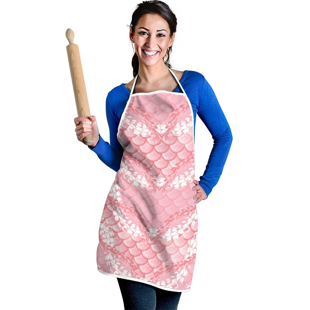 Soft Pink Mermaid Puakenikeni Maile Lei Apron LT01 - Polynesian Pride