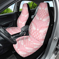 Soft Pink Mermaid Puakenikeni Maile Lei Car Seat Cover LT01 - Polynesian Pride